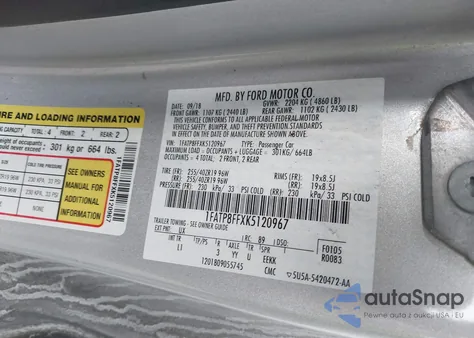 2019 Ford Mustang Gt Premium z USA, uszkodzony, nr VIN 1FATP8FFXK5120967